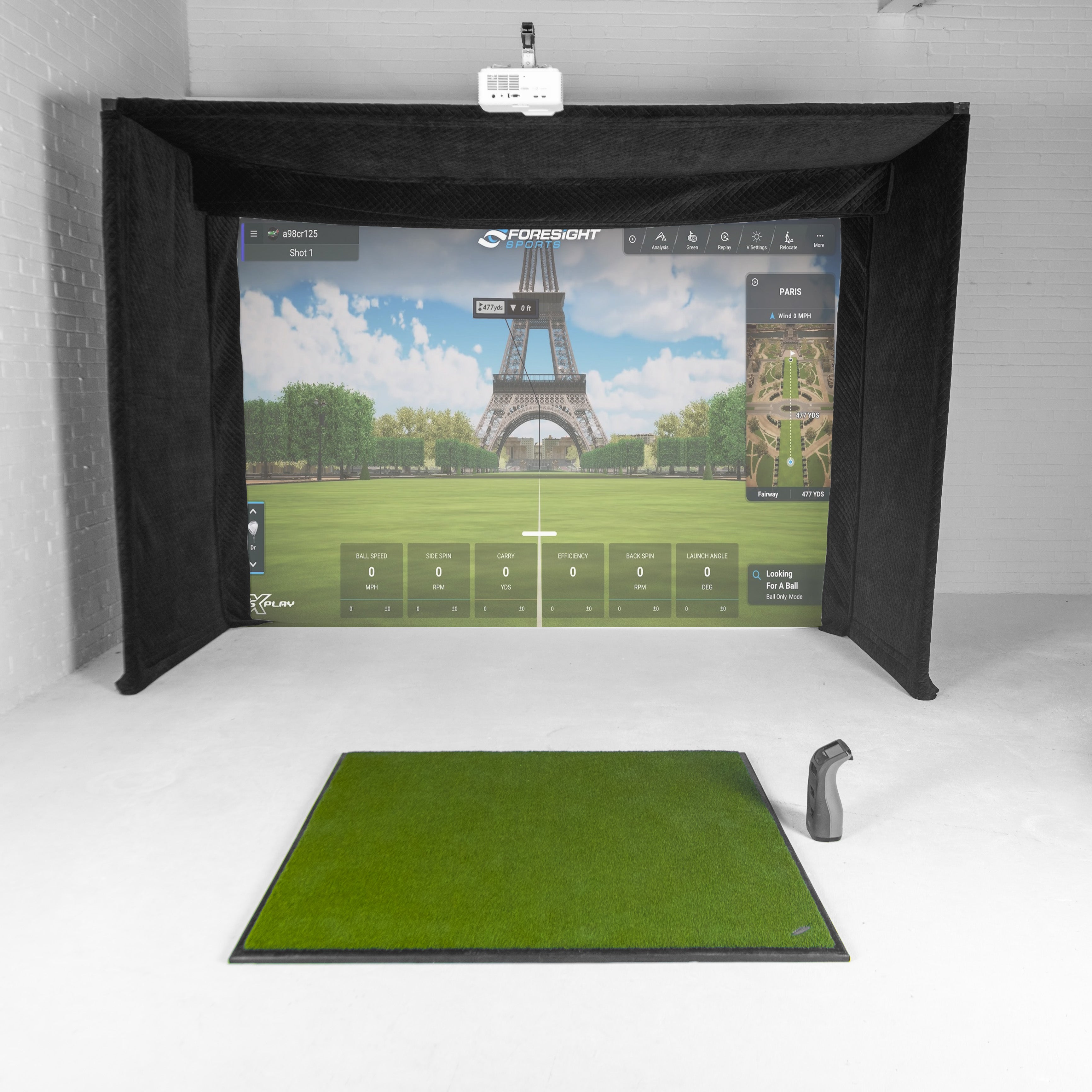 GC3 GolfBays Lux Golf Simulator Enclosure Bundle