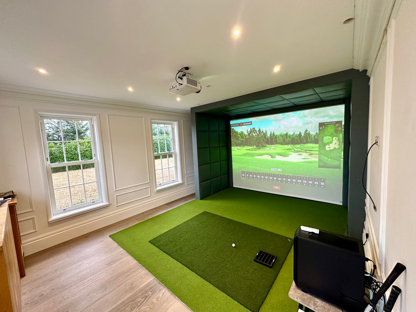 Custom Trackman Golf Simulator installation case study - Congleton , C ...