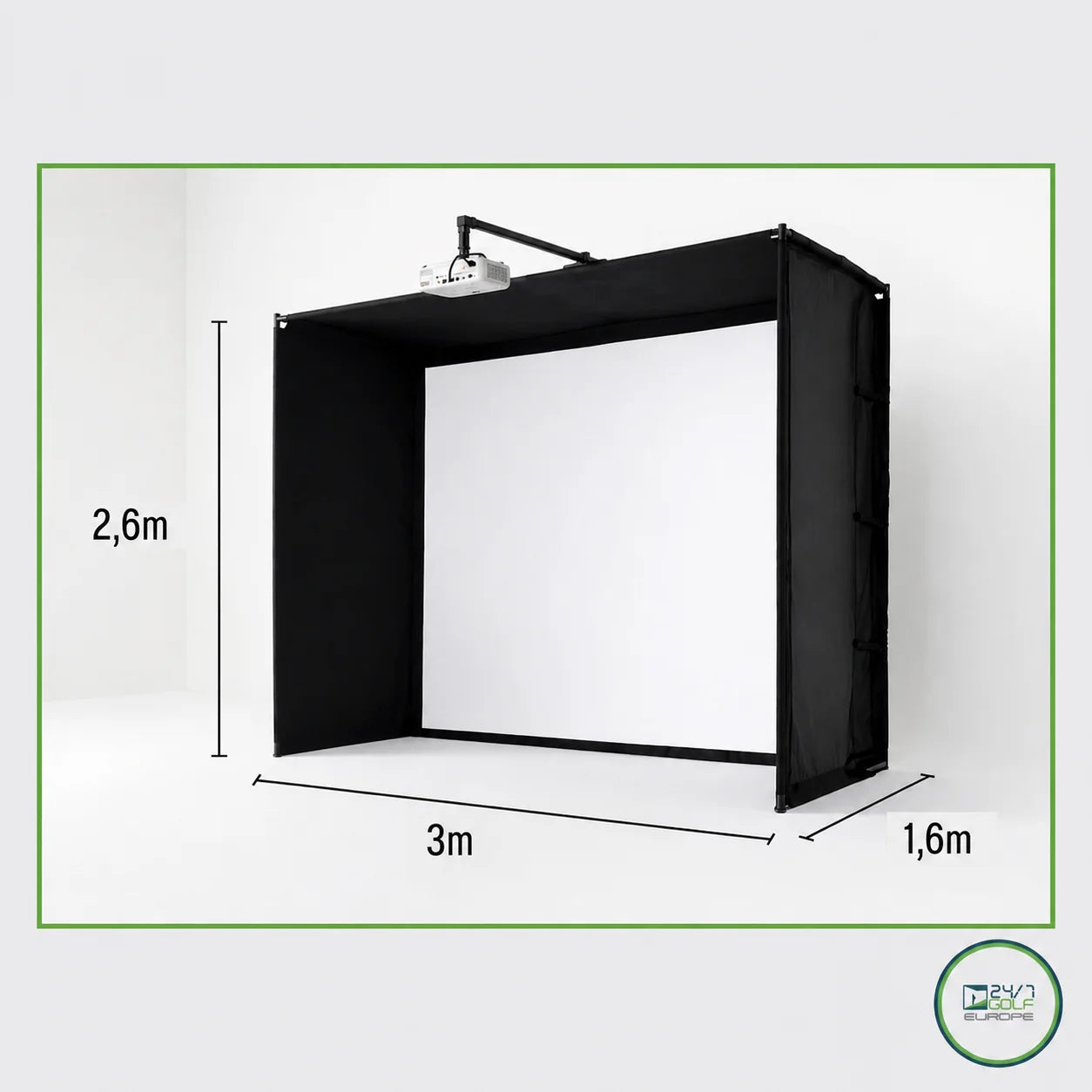 24/7 Golf Simulator Enclosure (Limited Stock)