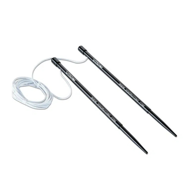 Visio 230cm Elasticated String Line with Metal Rods