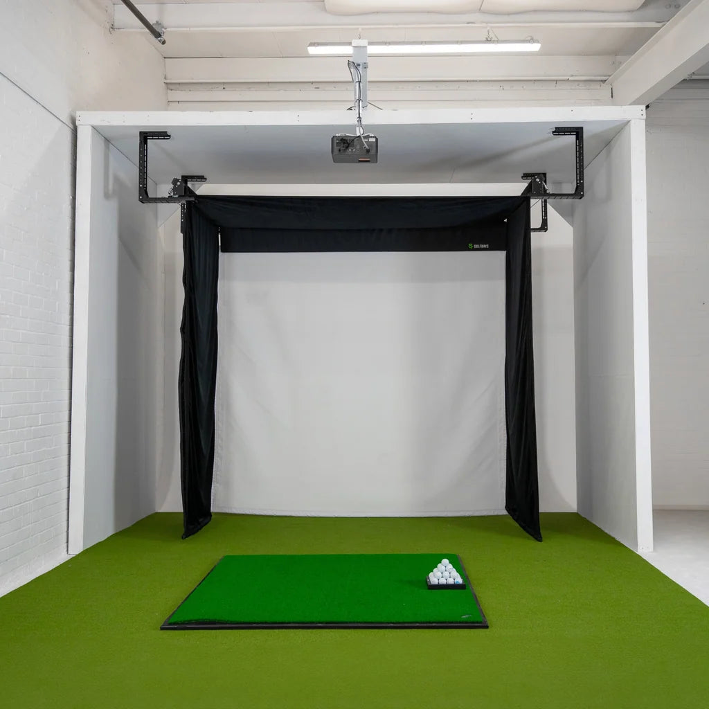 Garmin R10 Retractable Simbox Home Golf Simulator Package