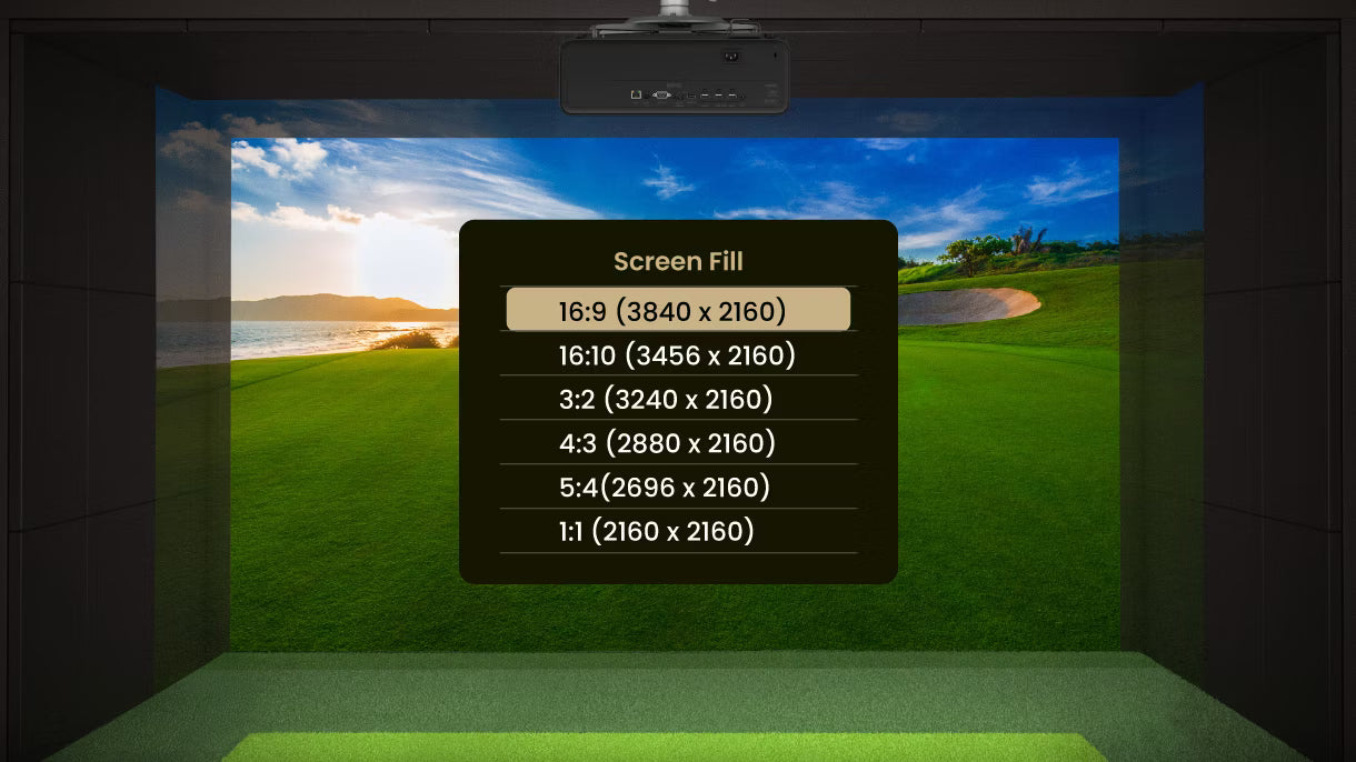 BenQ AK900ST 6000lm 4K Short Throw Laser Golf Projector